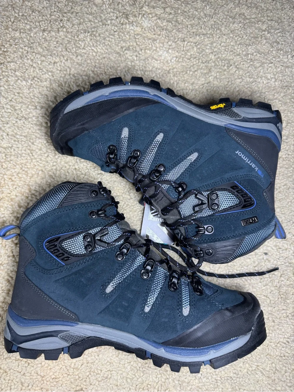 NEW Karrimor Lynx Leopard Ladies WTX 186000-NVY Navy Blue Hiking Boots Womens 8